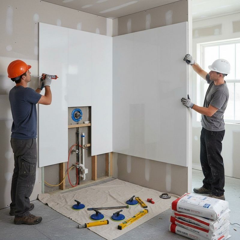 Shower Base Installation